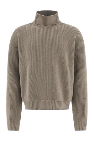 Beige virgin wool jumper RICK OWENS | RU02D6645KWV34